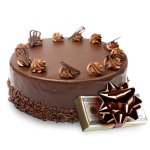 Cash with a Chocolate Cake