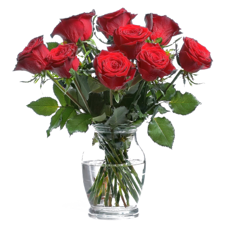 Composition du 9 roses