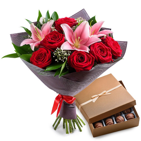 Lovely Lilies and Chocolate Sweetness