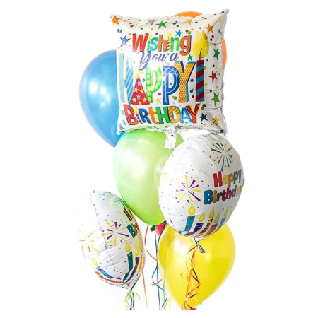 Bouquet de ballons d'anniversaire