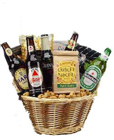 Basket of Assorted Beers